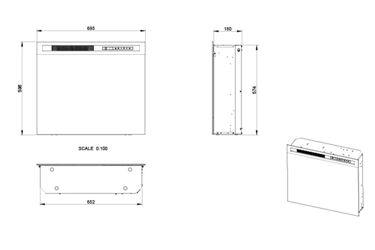 Dimplex Firebox XHD28 electric fireplace