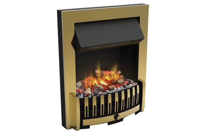 Dimplex Danville Brass Antique electric fireplace